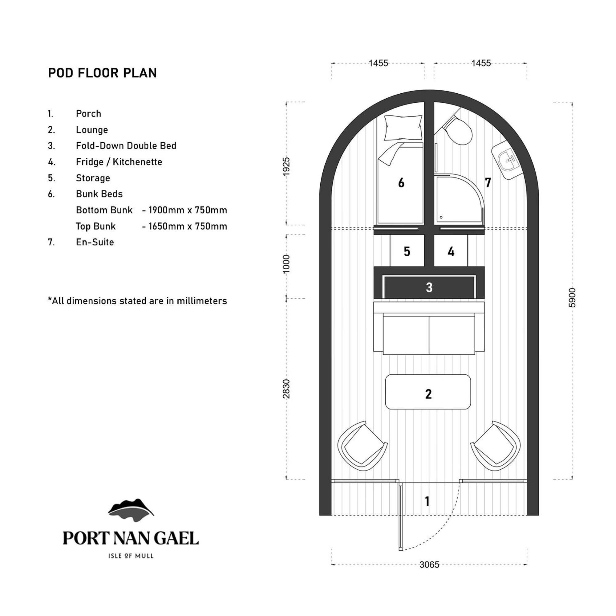 Port Nan Gael Pods Villa Pennyghael Exteriör bild